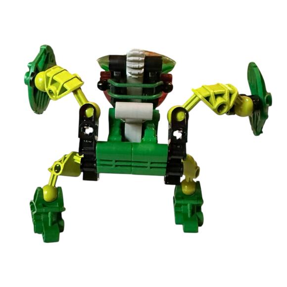 Vintage LEGO BIONICLE Lehvak Green Red 8564 Set with Canister Complete Set - Picture 3 of 13